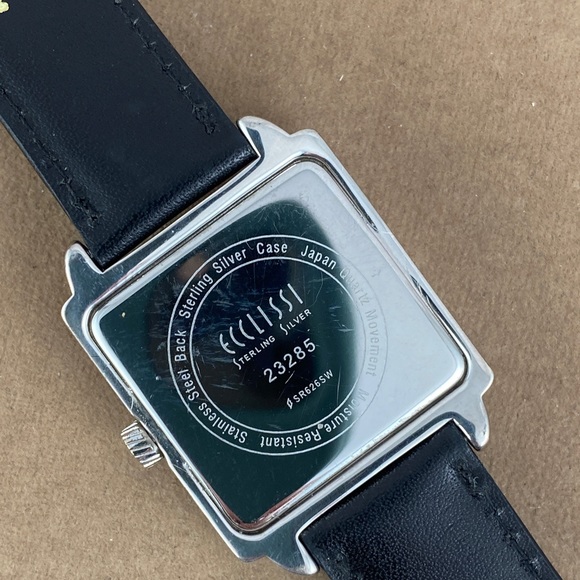 Ecclissi 925 Silver Watch with a White Enamel Watch Dial - Picture 7 of 7